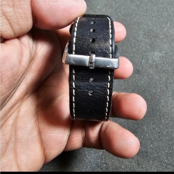 Vintage Doxa Mens Mechanical Wind Up Tank Watch Silver Tone Working Bund Strap - Picture 10 of 12